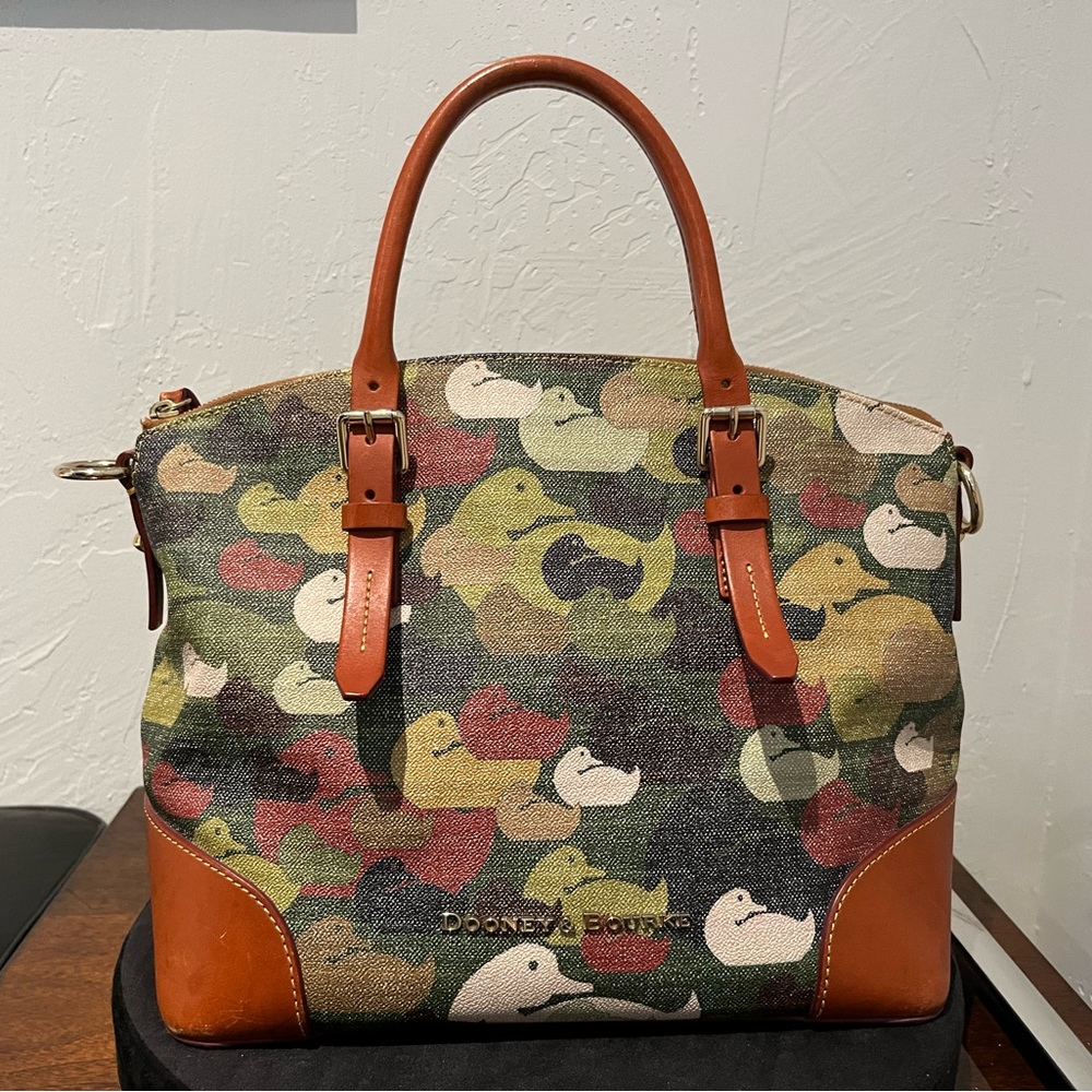 Dooney & Bourke Multicolor Duck Print Satchel